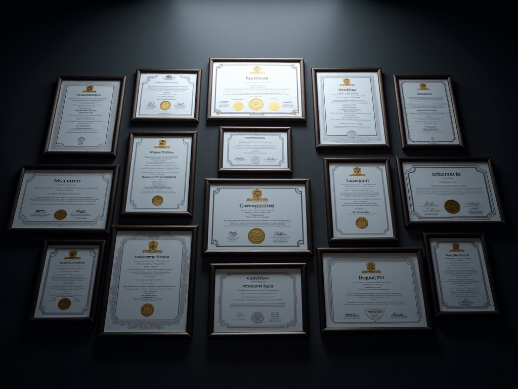 Badge di certificazioni e accreditamenti